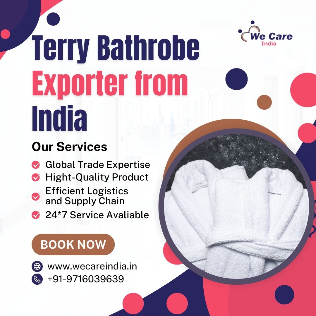Terry Bathrobe Exporter from India